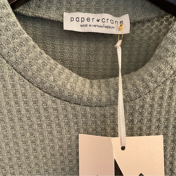 Paper Crane Waffle Knit Tee - NWT - Size Medium - Picture 6 of 10